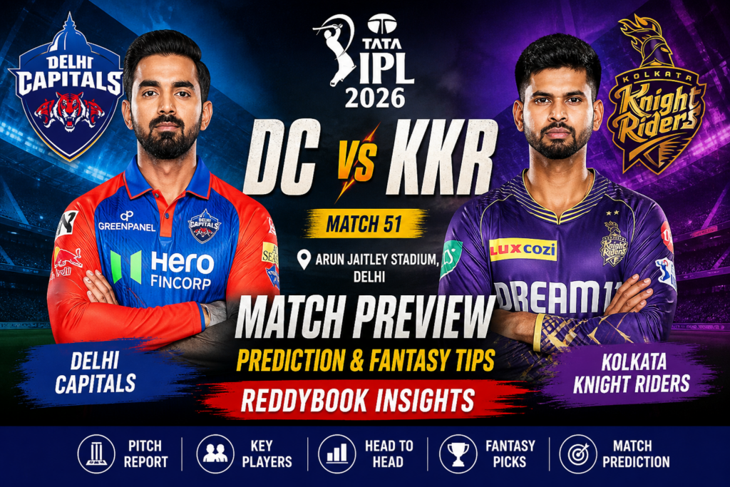 DC vs KKR IPL 2026 Match Preview