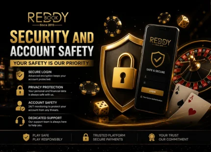 Security and Account Safety on Reddybook Cricket Betting