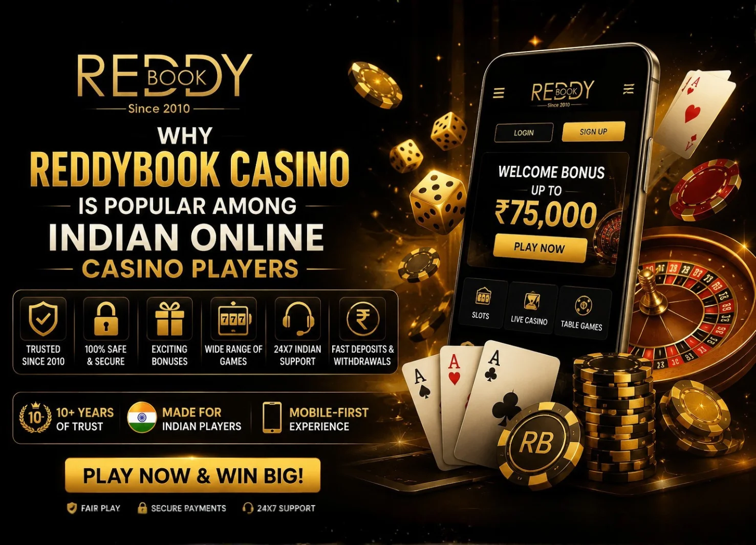 Why Reddybook Casino Is Popular